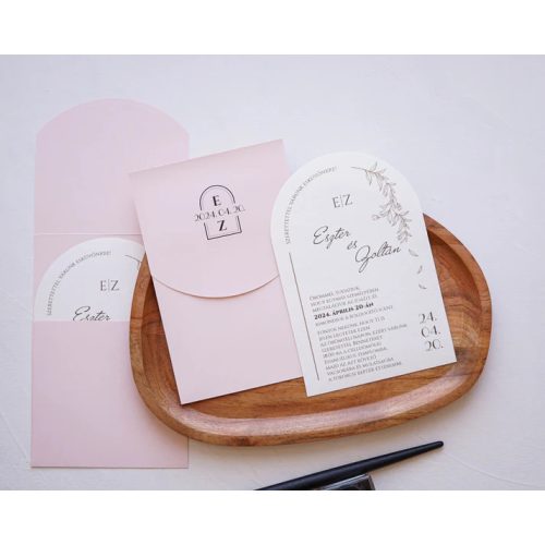 9356 - Minimalista Esküvői meghívó