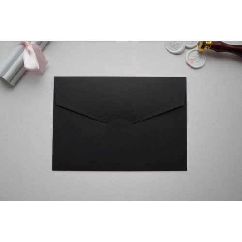 Z9214 - Fekete díszboríték - 20 x 14 cm