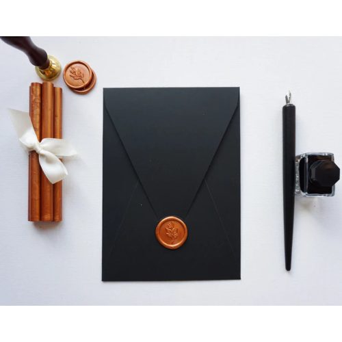 Z9192 - Fekete díszboríték - 20 cm x 14 cm