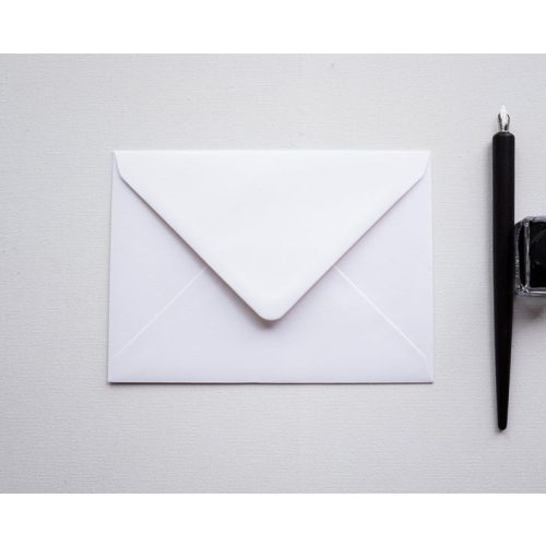 Fehér texturált boríték - B6 
