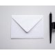 Fehér boríték textúrált papírból- C6