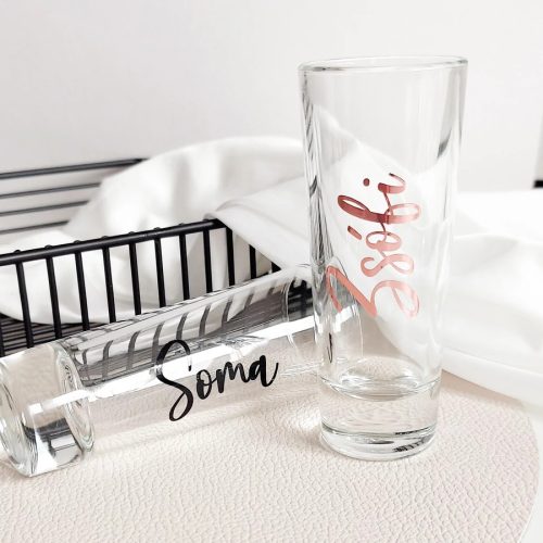 Feliratozott pálinkás pohár 5 cl