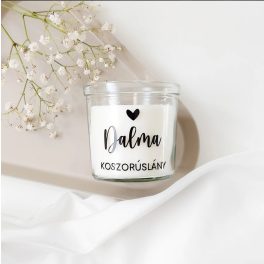   Felkérő/köszönő feliratozott gyertya - többféle feliratötletekkel