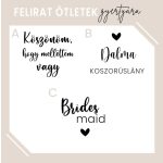 Felkérő/köszönő feliratozott gyertya - többféle feliratötletekkel