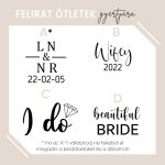 Feliratos gyertya menyasszonyak - többféle feliratötletekkel