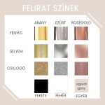 Feliratozott neszeszer - többféle színben