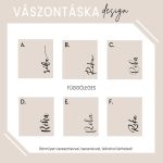 Névre szóló vászontáska