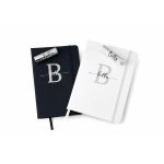 Monogramos jegyzetfüzet ezüst