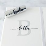 Monogramos jegyzetfüzet ezüst