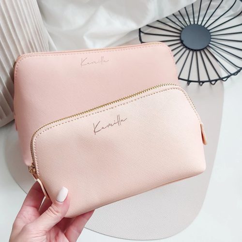 Feliratozott kozmetikai táska/neszeszer