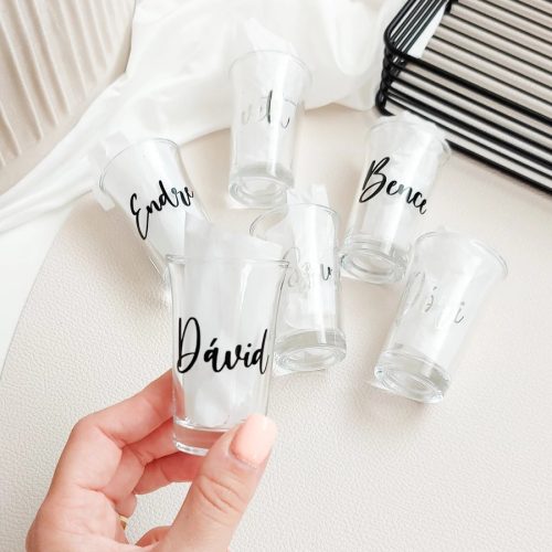 Feliratozott pálinkás pohár 4 cl