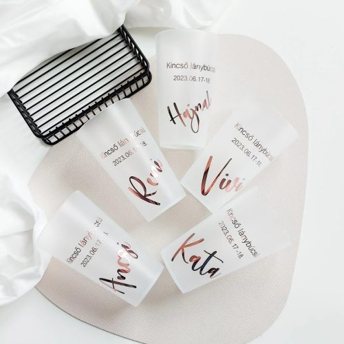 Feliratozott műanyag pohár 550 ml