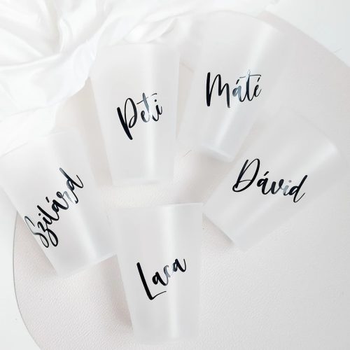 Névre szóló műanyag pohár 300 ml