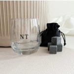 Feliratozott whiskey pohár italhűtő kövekkel