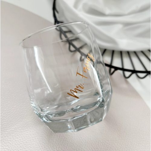 Feliratozott whiskey pohár 310ml