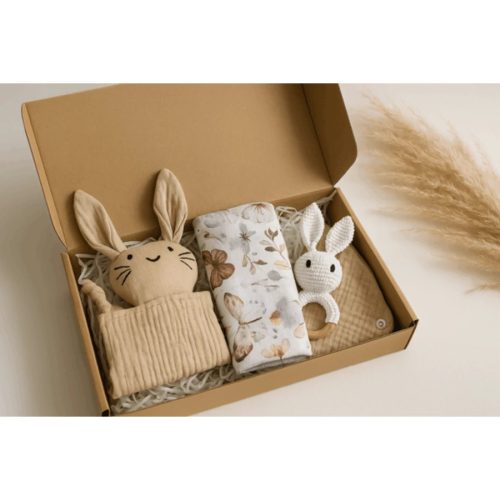 Babaváró ajándékcsomag - mini - bézs