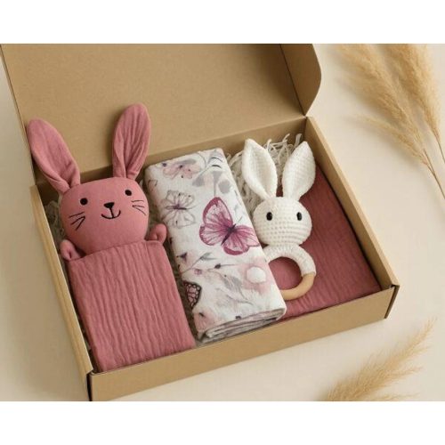 Babaváró ajándékcsomag - mini - mályva