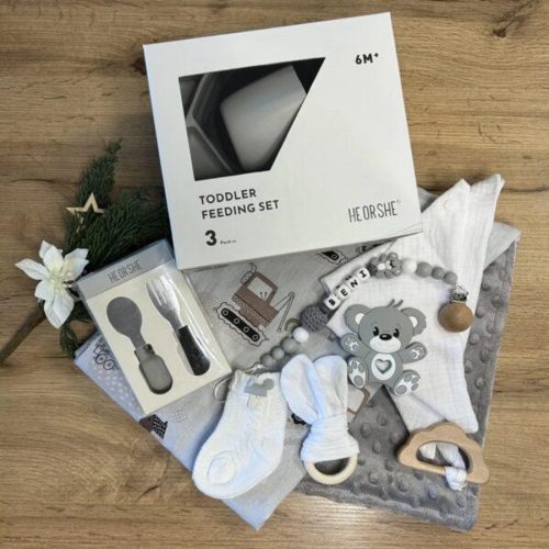 Babaváró ajándékcsomag - maxi - szürke