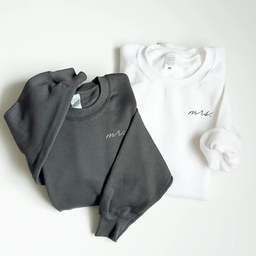 Páros Mr & Mrs feliratú pulóver szett