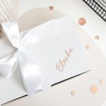 Készülődős köntös egyedi felirattal - púder-mályva