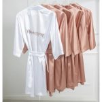 Készülődős köntös egyedi felirattal - rose gold