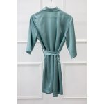 Készülődős köntös egyedi felirattal - türkiz