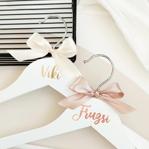 Esküvői feliratozott vállfa 