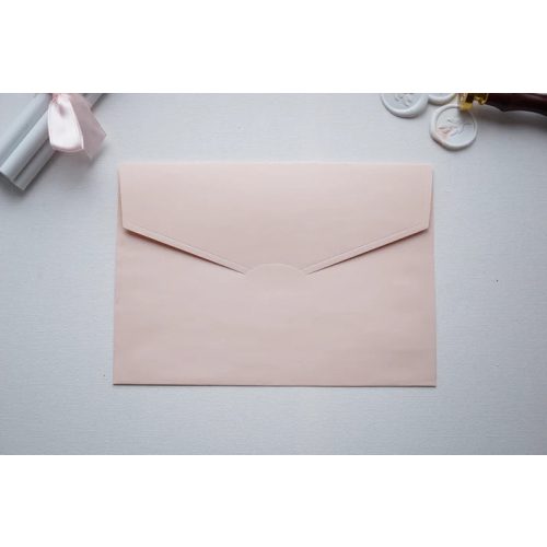 Z9135 - Púder rózsaszín díszboríték - 20 x 14 cm