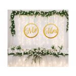 Mr&Mrs karika szett arany-metál 2db