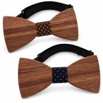 Fa csokornyakkendő akár egyedi gravírozással - barna