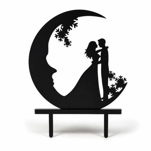 Esküvői tortadísz fekete