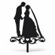 Esküvői tortadísz fekete
