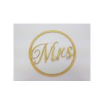 Mr&Mrs karika szett arany-metál 2db