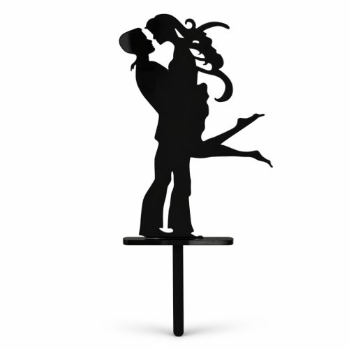 Esküvői tortadísz fekete