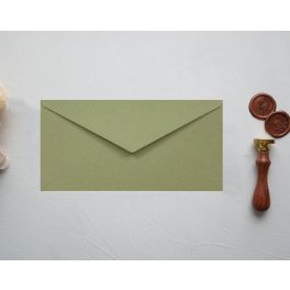 Pisztáciazöld prémium boríték - 220 x 110 mm