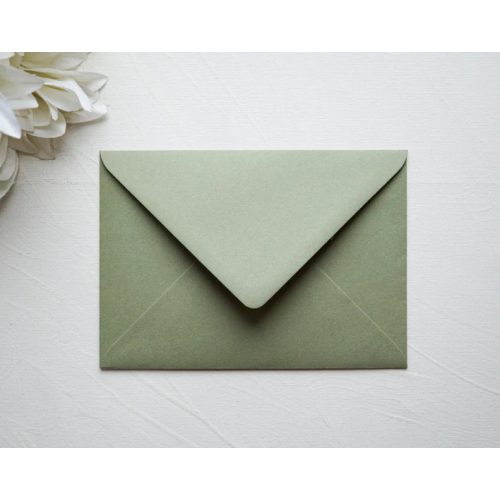 Pisztáciazöld prémium boríték - B6 