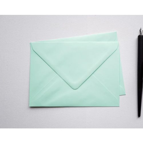 Pasztell zöld boríték - C6