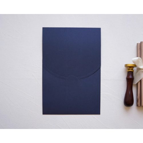 Sötétkék színű díszboríték - B6