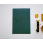 Z9372 - Sötét zöld díszboríték - 20 x 14 cm