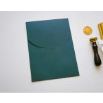 Z9372 - Sötét zöld díszboríték - 20 x 14 cm