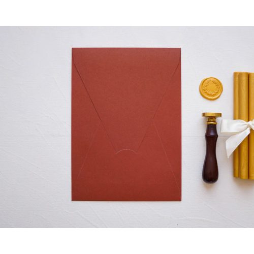 Z9248 - Tégla piros díszboríték - 20 x 14 cm