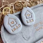 Páros kulcstartó IMÁD-LAK felirattal